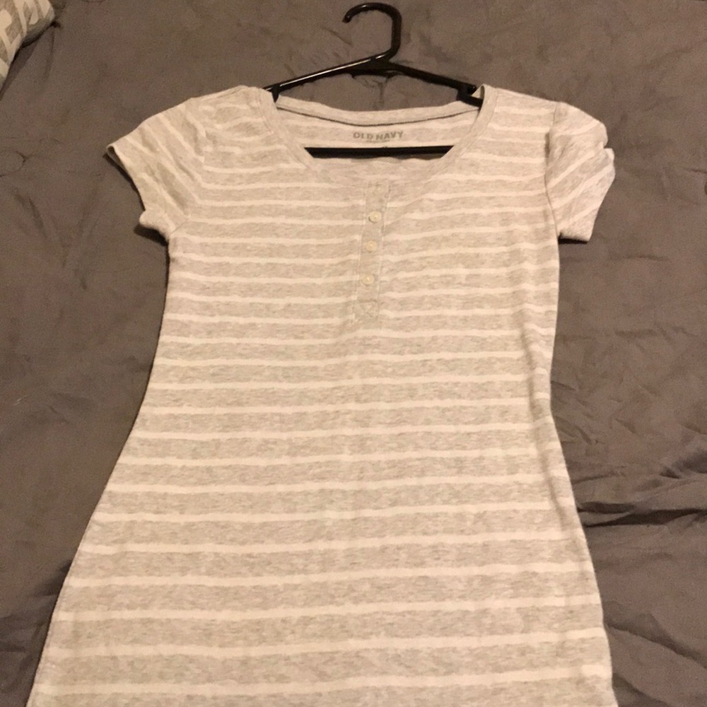 Grey striped shirt